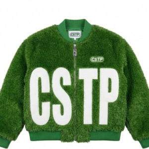 WOOL AND CHENILLE GRASS JACKET