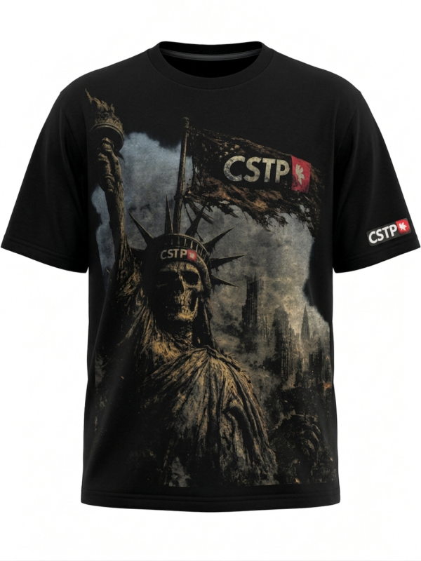 STATUE CREW NECK T -SHIRT